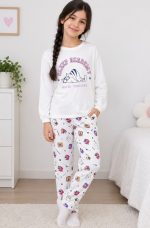 ست نخی دخترانه برند ovs سایز 10-11 سال